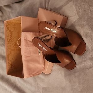 Miu Miu Block Sandles